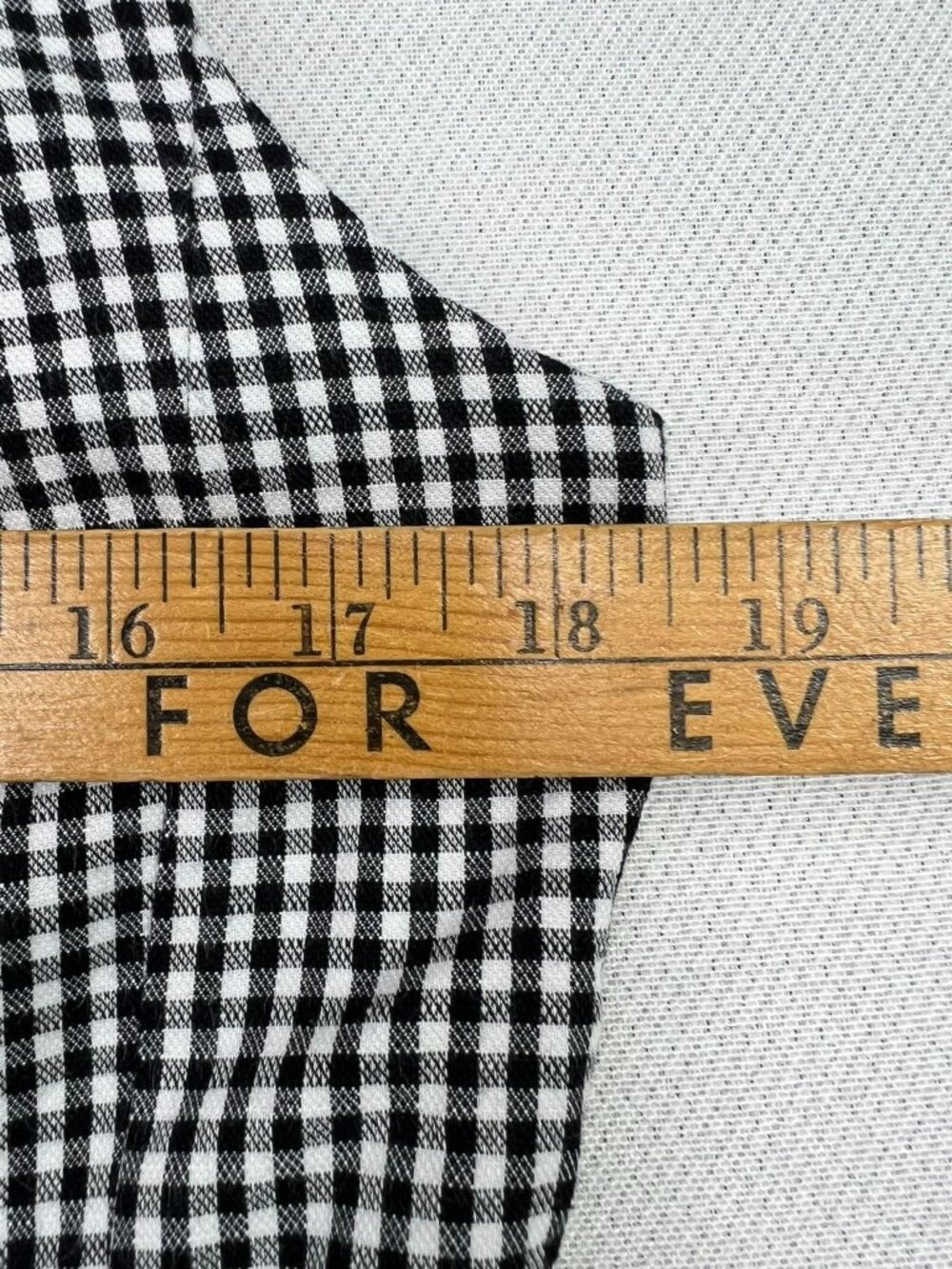 Womens Cottagecore Midi Dress Sleeveless Side Zip Sz 10 Black White Gingham - Picture 8 of 10